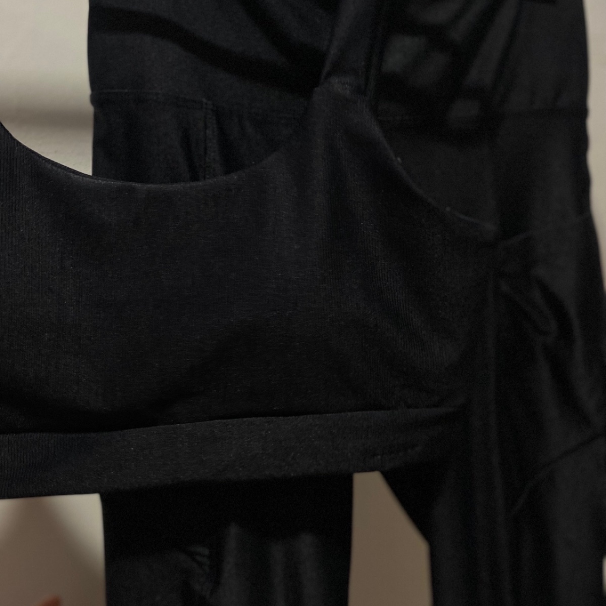 Conjunto Top + Calça Poliamida Canelado