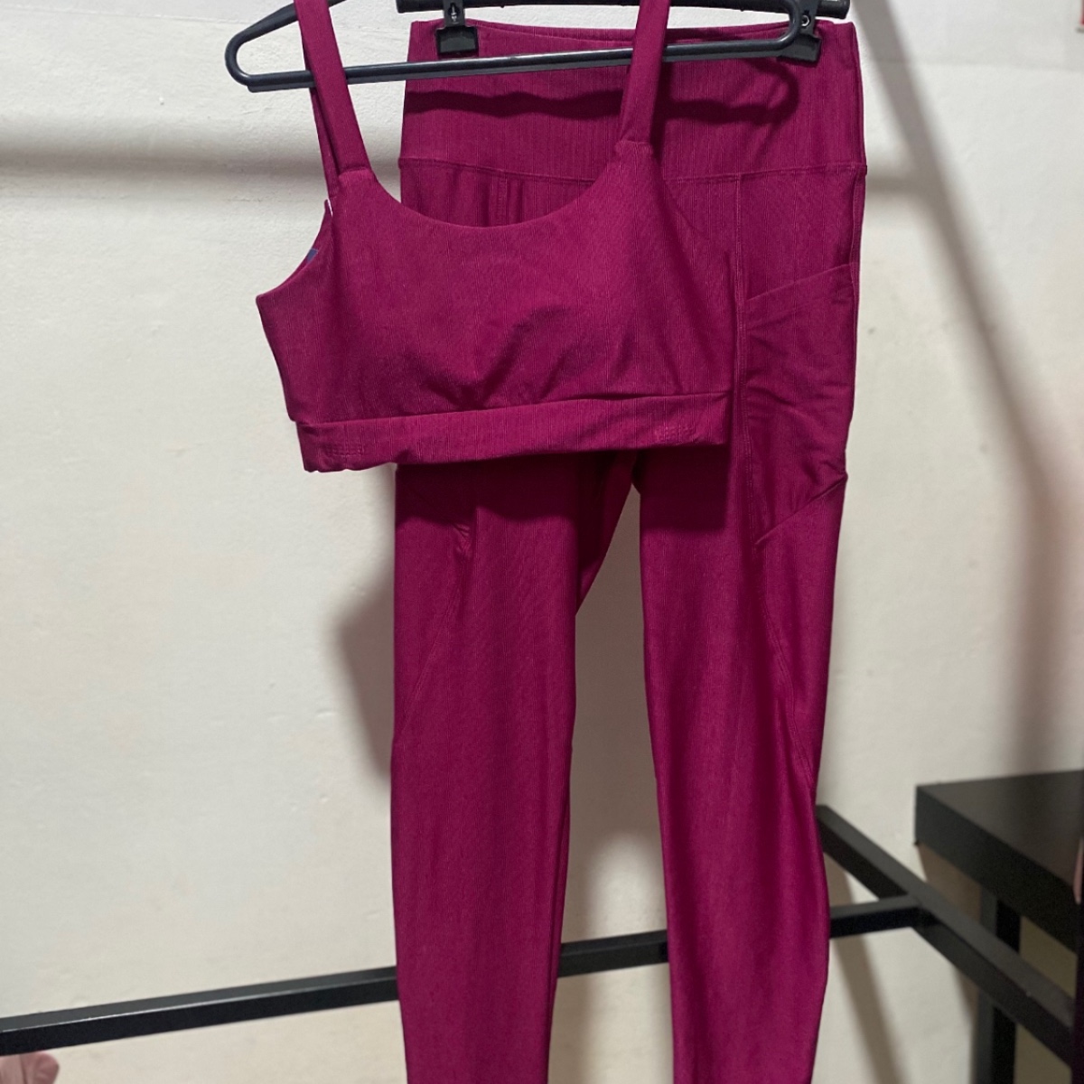 Conjunto Top + Calça Poliamida Canelado 2